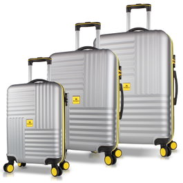 Zoozie Bags Set de maletas de 3 piezas gris